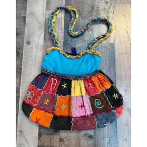 Rising International Cross Body Patch Boho Hobo Bag Purse